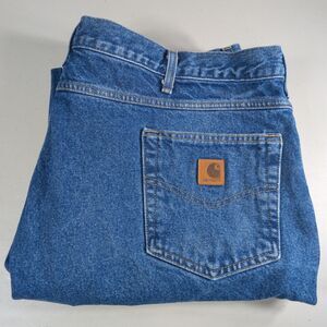 Carhartt Jeans Mens Size 42x31 Blue Relaxed Fit Jeans